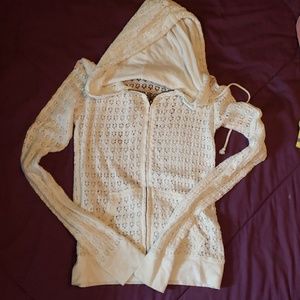 Areopostale Lacey White Hoodie
